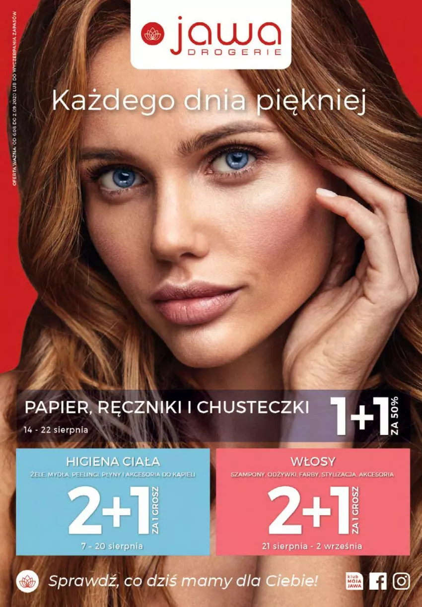 Gazetka promocyjna Drogerie Jawa - ważna 14.09 do 22.09.2021 - strona 1 - produkty: Chusteczki, Fa, Ręcznik, Szampon