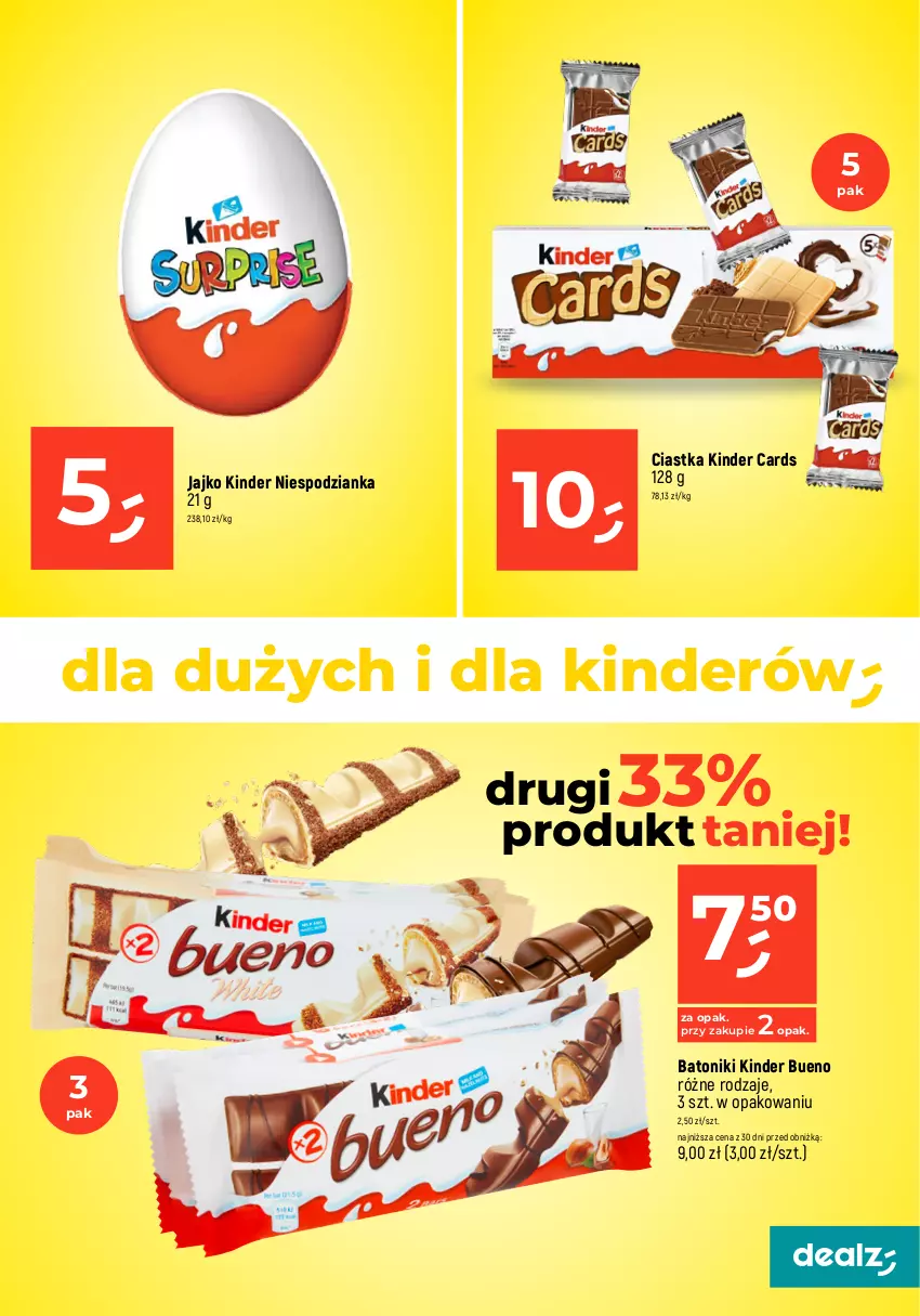 Gazetka promocyjna Dealz - MAKE A DEALZ - ważna 11.04 do 17.04.2024 - strona 17 - produkty: Baton, Ciastka, HiPP, Kinder, Kinder Bueno, Tonik, Wafelek