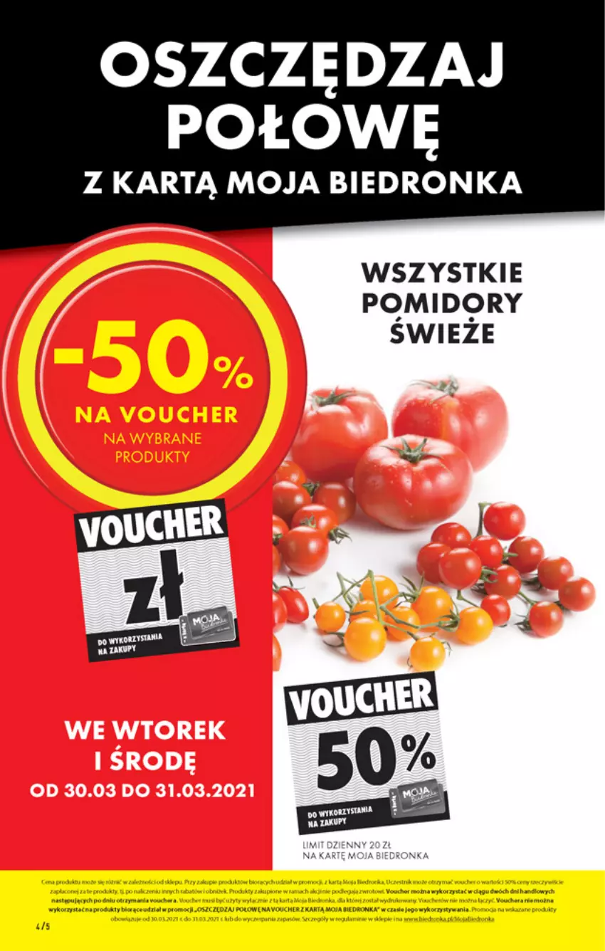 Gazetka promocyjna Biedronka - W tym tygodniu PN - ważna 29.03 do 03.04.2021 - strona 4 - produkty: Dron, Pomidory