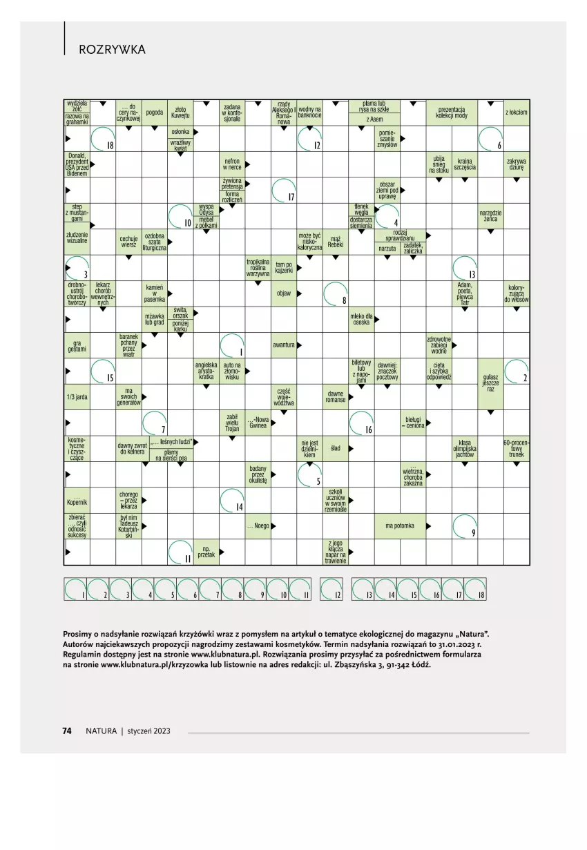 Gazetka promocyjna Drogerie Natura - Gazetka Drogerie Natura - ważna 01.01 do 31.01.2023 - strona 74 - produkty: Dres, Gra, Mleko, Narzuta, Osłonka, Top