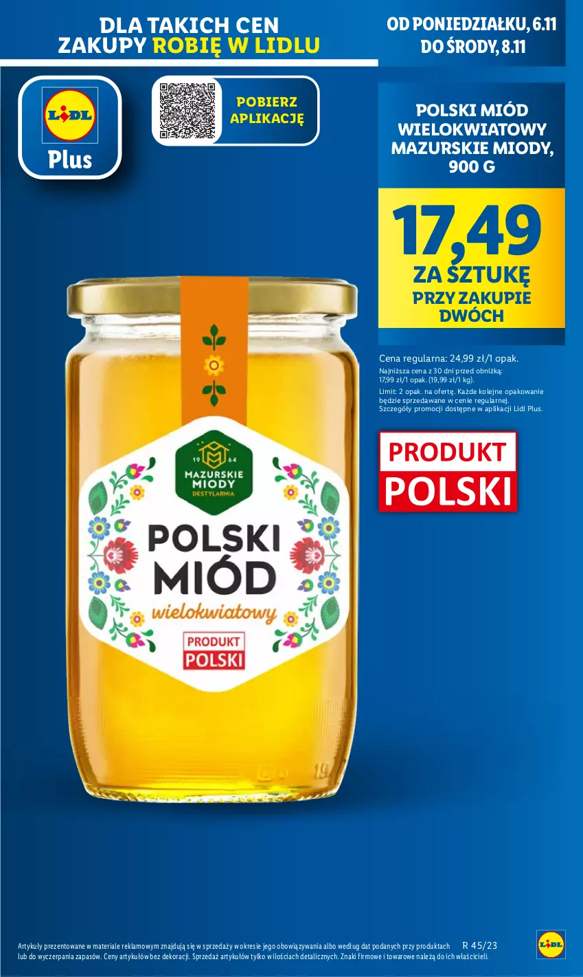 Gazetka promocyjna Lidl - GAZETKA - ważna 06.11 do 08.11.2023 - strona 11 - produkty: Miód, Olej