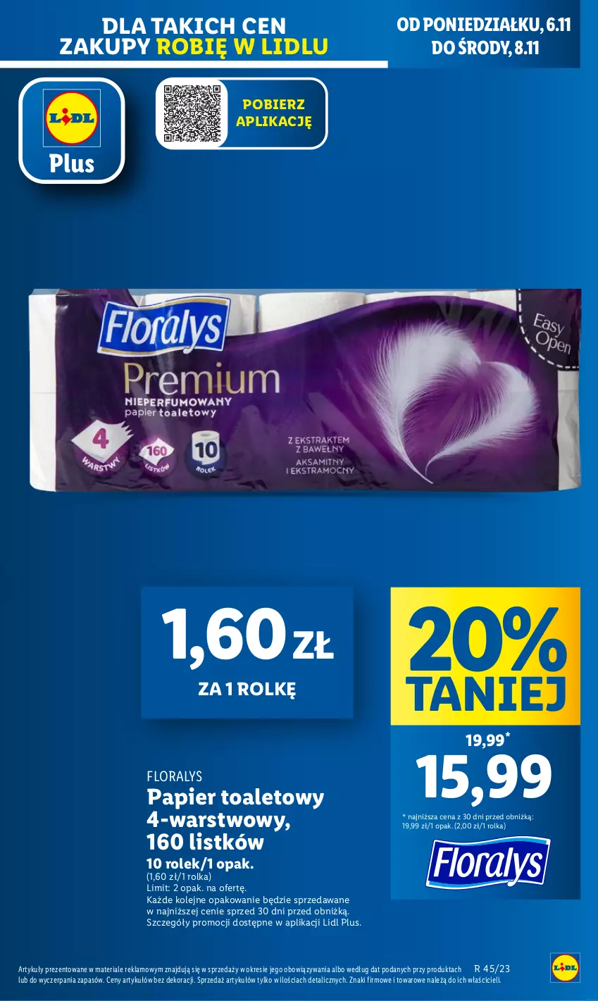 Gazetka promocyjna Lidl - GAZETKA - ważna 06.11 do 08.11.2023 - strona 15 - produkty: Flora, Olej, Papier, Papier toaletowy