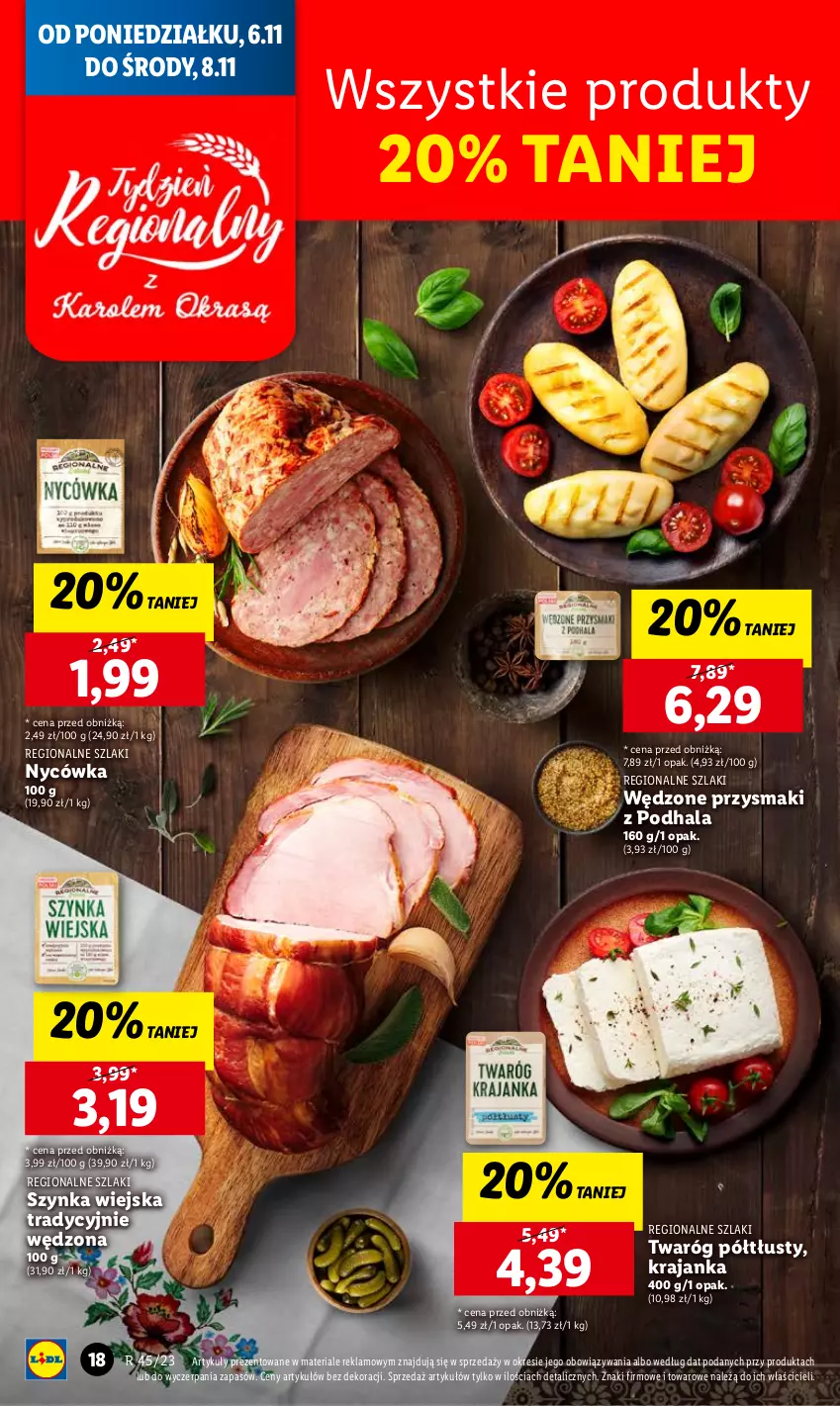 Gazetka promocyjna Lidl - GAZETKA - ważna 06.11 do 08.11.2023 - strona 30 - produkty: Przysmaki, Szynka, Twaróg, Twaróg półtłusty