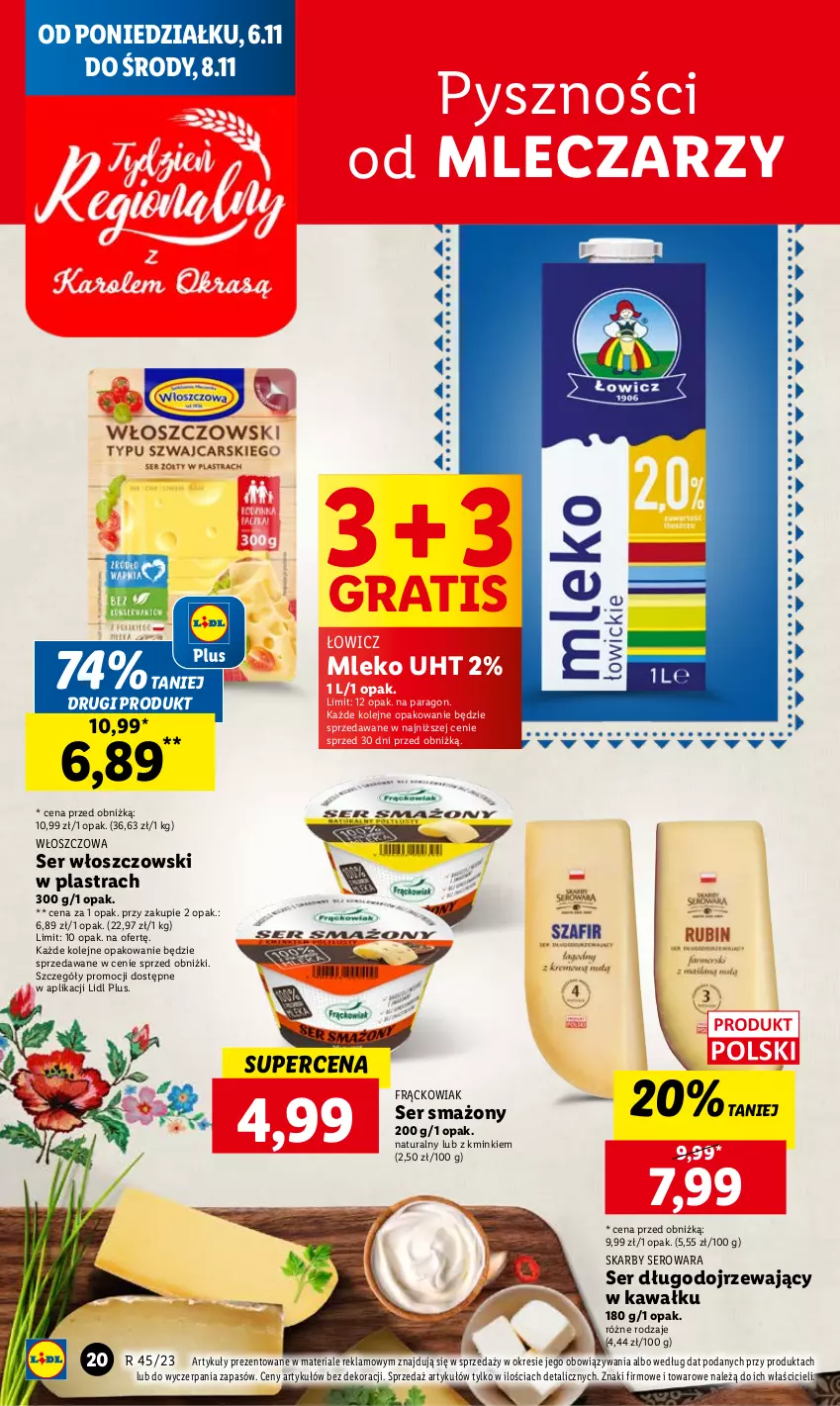 Gazetka promocyjna Lidl - GAZETKA - ważna 06.11 do 08.11.2023 - strona 32 - produkty: Gra, Kawa, Mleko, Olej, Ser, Ser długodojrzewający, Włoszczowski