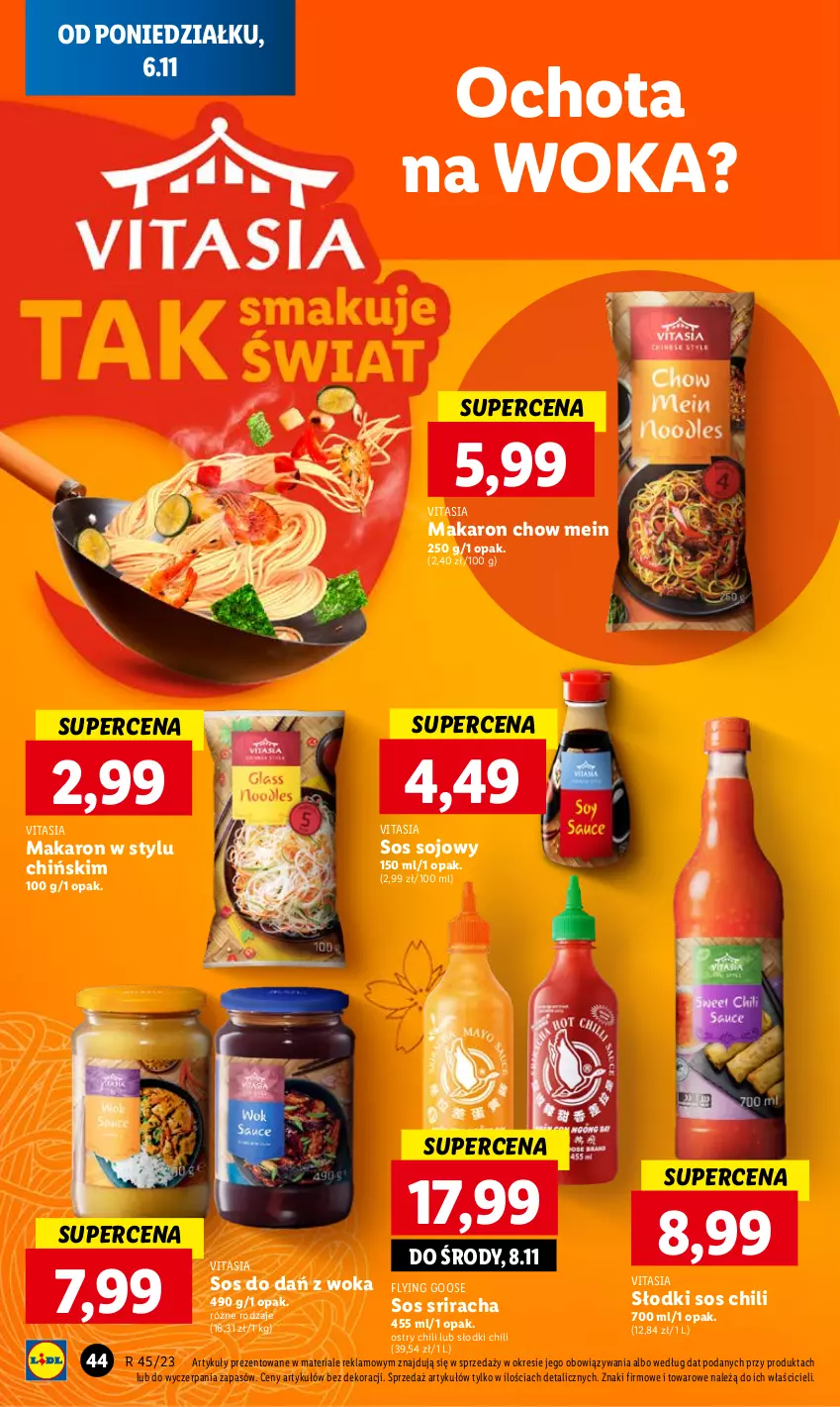 Gazetka promocyjna Lidl - GAZETKA - ważna 06.11 do 08.11.2023 - strona 56 - produkty: Makaron, Sos, Sos sojowy