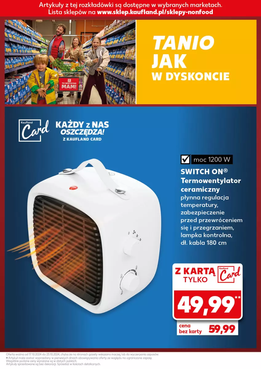 Gazetka promocyjna Kaufland - Kaufland - ważna 17.10 do 23.10.2024 - strona 19 - produkty: Dorsz, Piec, Szal, Termowentylator