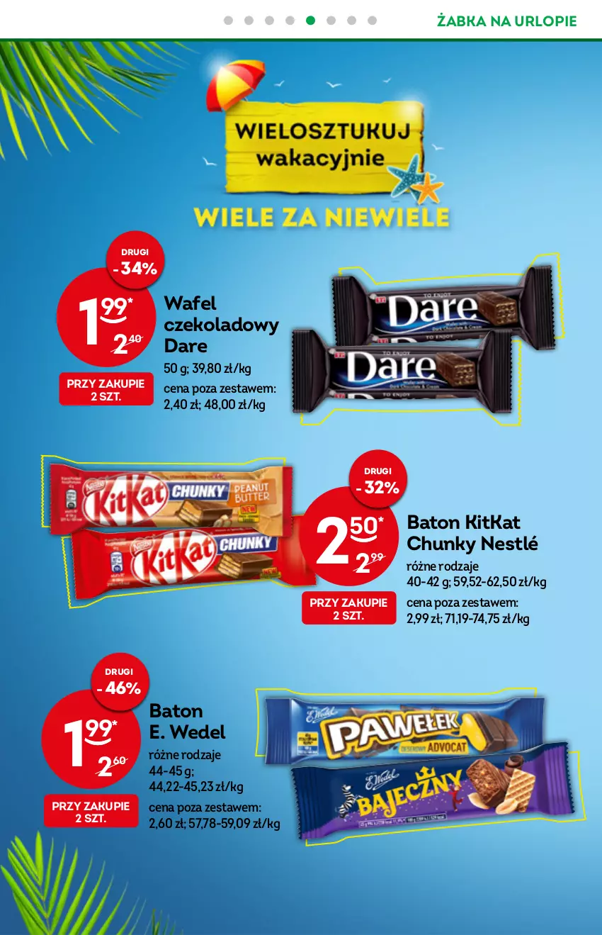 Gazetka promocyjna Żabka - ważna 03.08 do 09.08.2022 - strona 14 - produkty: Baton, E. Wedel, Nestlé