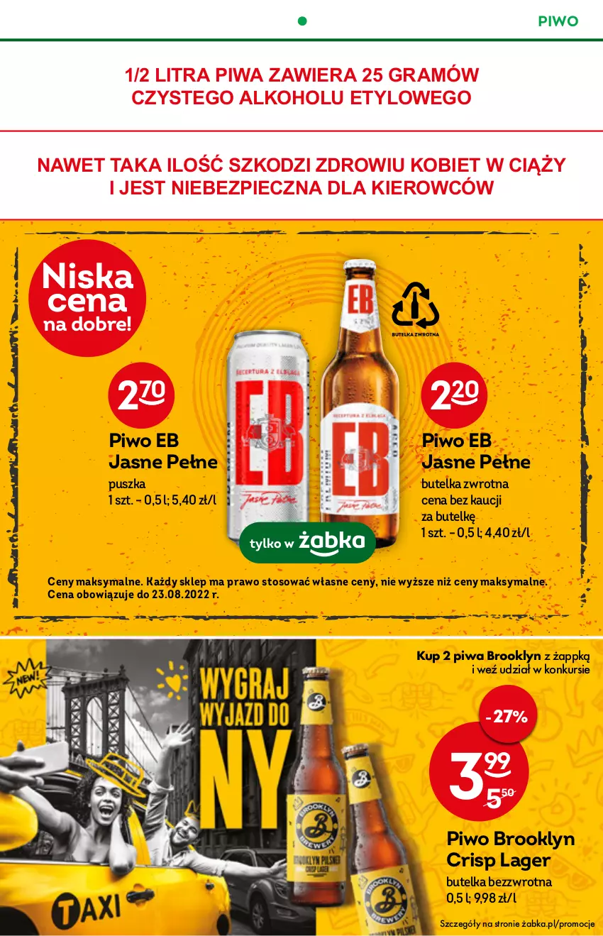 Gazetka promocyjna Żabka - ważna 03.08 do 09.08.2022 - strona 19 - produkty: Gra, Piec, Piwa, Piwo