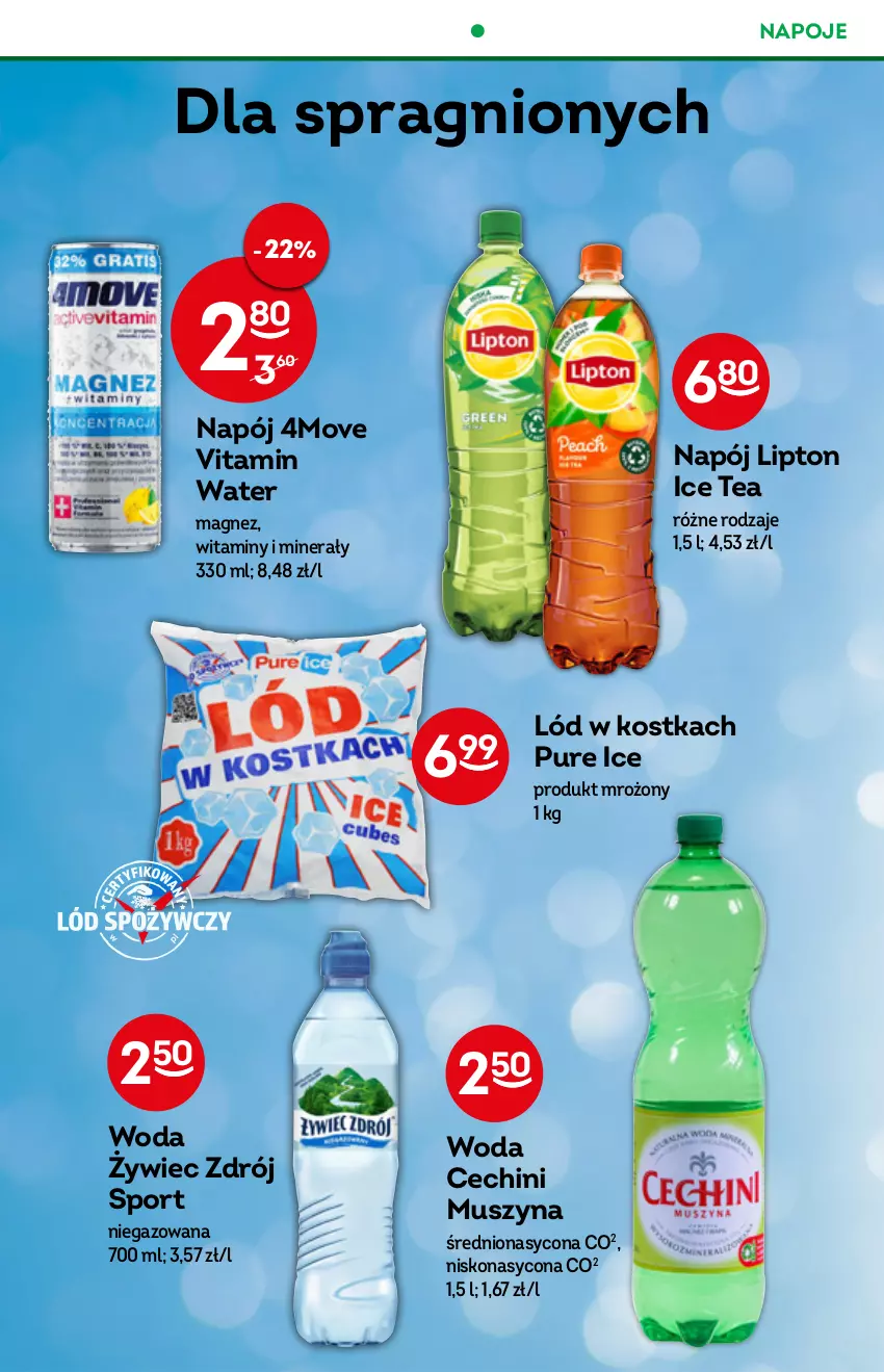 Gazetka promocyjna Żabka - ważna 03.08 do 09.08.2022 - strona 44 - produkty: Ice tea, Lipton, Magnez, Mus, Nałęczowianka, Napój, Napoje, Por, Pur, Sport, Szyna, Woda