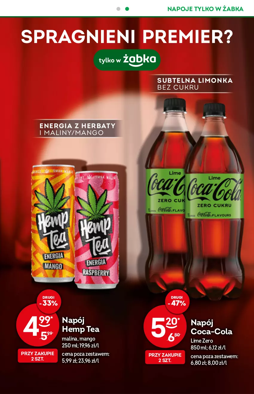 Gazetka promocyjna Żabka - ważna 03.08 do 09.08.2022 - strona 9 - produkty: Coca-Cola, Maliny, Mango, Napój, Napoje