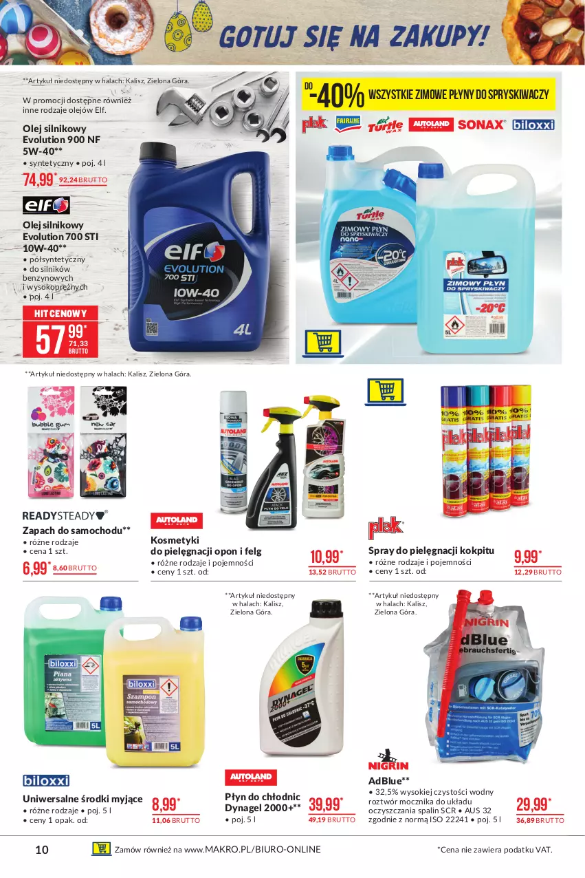 Gazetka promocyjna Makro - [Oferta promocyjna] Artykuły przemysłowe - ważna 23.03 do 03.04.2021 - strona 10 - produkty: Biuro, Kosmetyki do pielęgnacji, LG, Olej, Olej silnikowy, Płyn do chłodnic, Sok