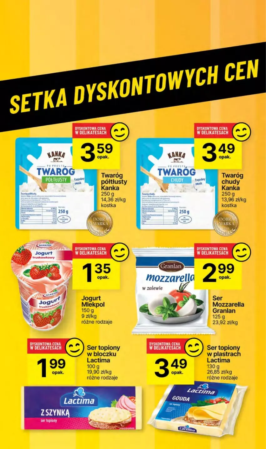 Gazetka promocyjna Delikatesy Centrum - NOWA GAZETKA Delikatesy Centrum od 2 maja! 2-8.05.2024 - ważna 02.05 do 08.05.2024 - strona 46 - produkty: Gra, Mozzarella, Ser, Ser topiony, Top, Twaróg, Twaróg półtłusty