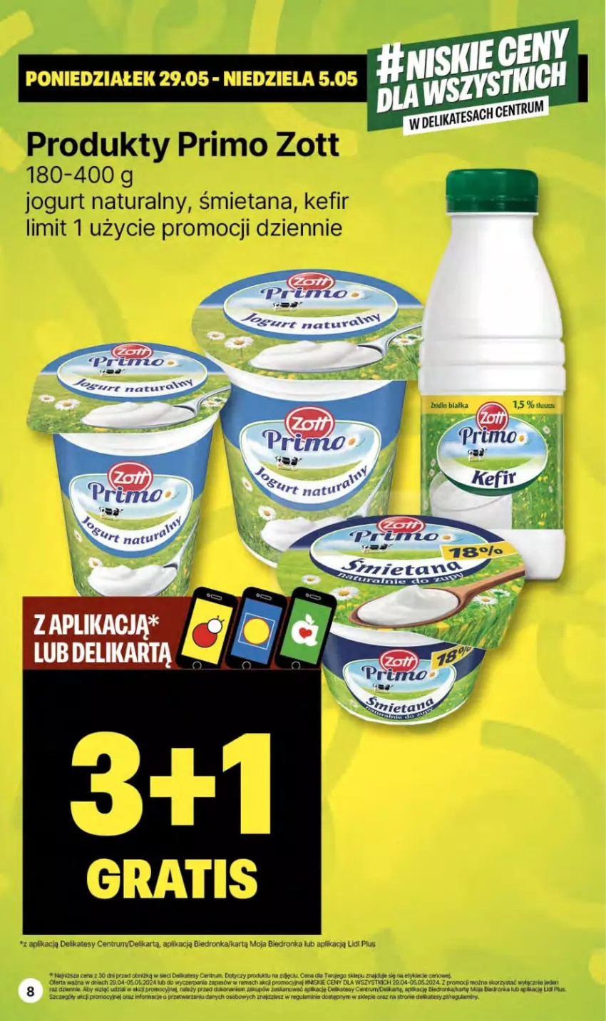 Gazetka promocyjna Delikatesy Centrum - NOWA GAZETKA Delikatesy Centrum od 2 maja! 2-8.05.2024 - ważna 02.05 do 08.05.2024 - strona 8 - produkty: Dron, Jogurt, Jogurt naturalny, Kefir, Orka, Rama, Rum, Zott