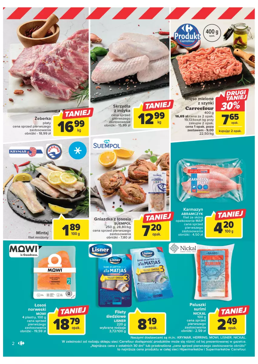 Gazetka promocyjna Carrefour - Gazetka Targ świeżości - ważna 09.01 do 14.01.2023 - strona 2 - produkty: Kosz, Mintaj, Sos, Suempol