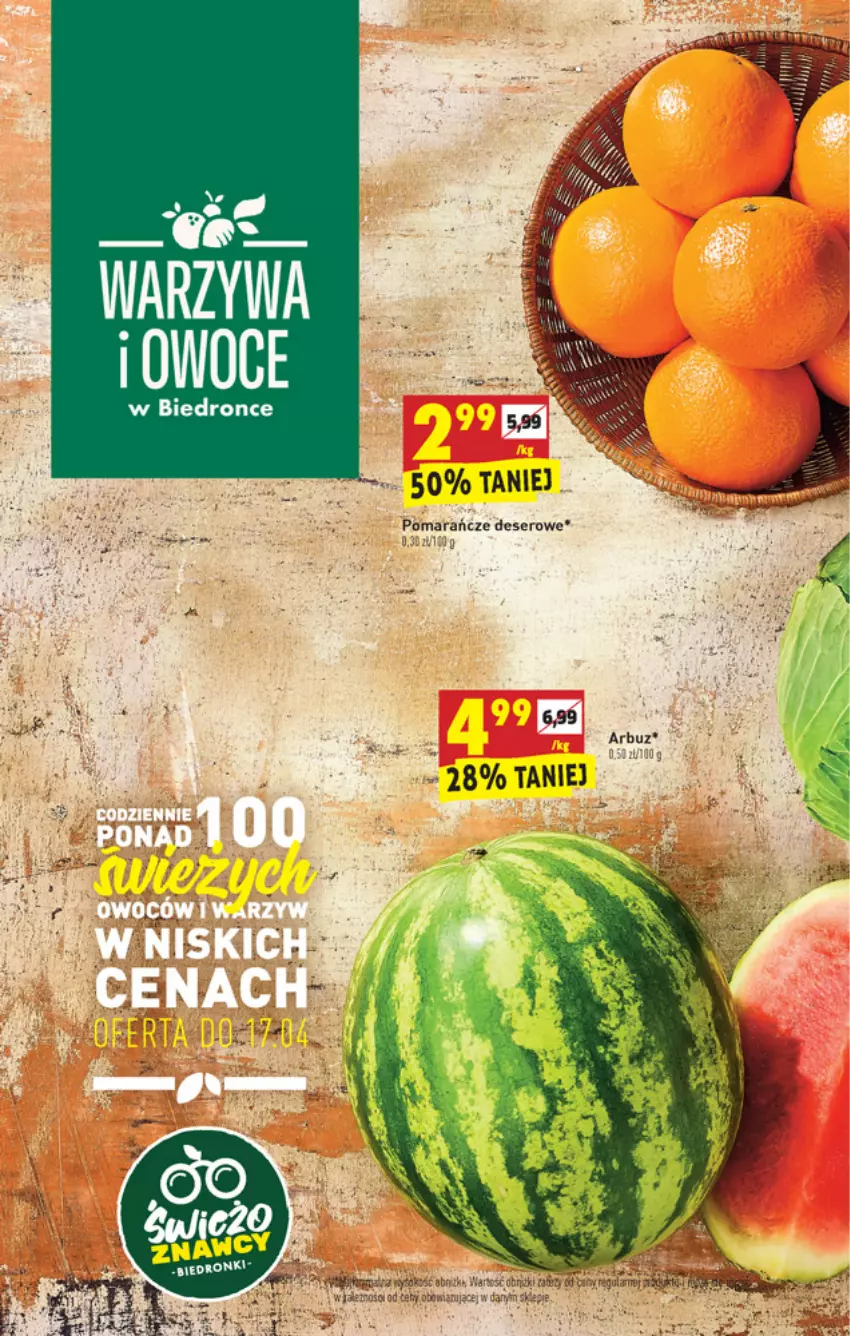 Gazetka promocyjna Biedronka - W tym tygodniu - ważna 15.04 do 21.04.2021 - strona 10 - produkty: Deser, Dron, Pomarańcze, Ryż, Ser, Warzywa