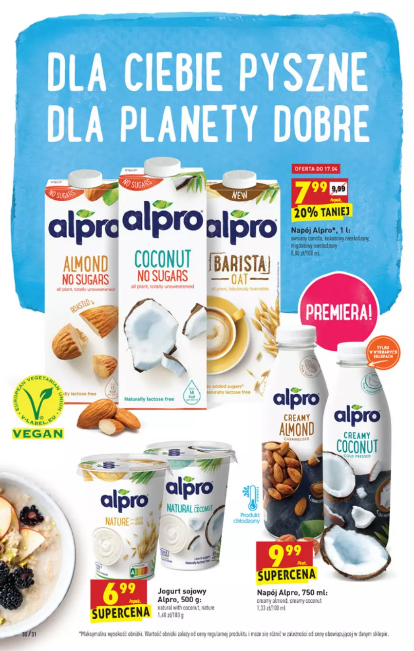 Gazetka promocyjna Biedronka - W tym tygodniu - ważna 15.04 do 21.04.2021 - strona 30 - produkty: Alpro, Dron, Drony, Jogurt, Napój, Sok