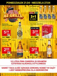Gazetka promocyjna Delikatesy Centrum - Franczyza DC17 Poniedziałek - Gazetka - ważna od 27.04 do 27.04.2025 - strona 36 - produkty: Piwa, Piwo, Piec, Gra, Warka, Napój, Captain Jack