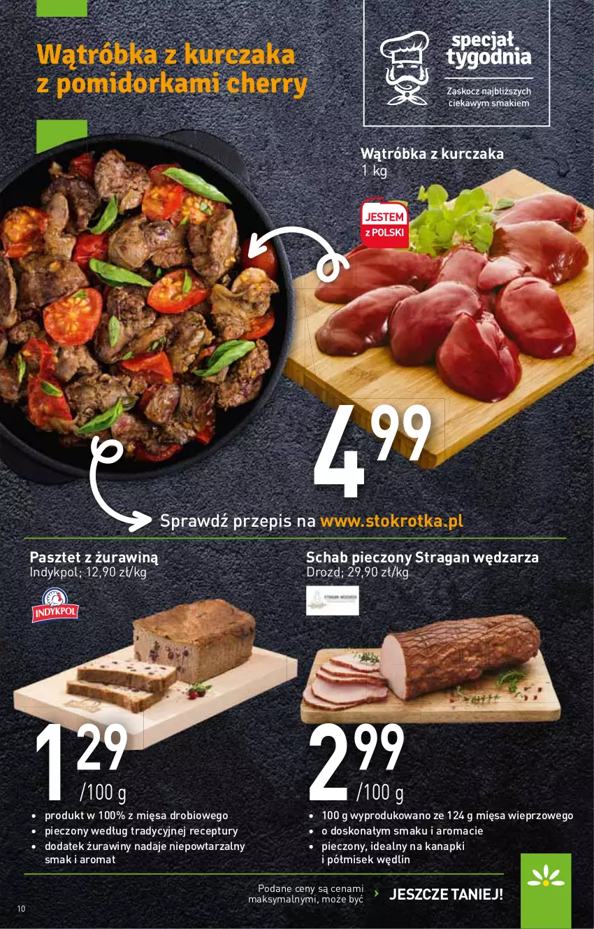 Gazetka promocyjna Stokrotka - Supermarket - ważna 10.03 do 16.03.2022 - strona 10 - produkty: Kurczak, Pasztet, Piec, Schab pieczony