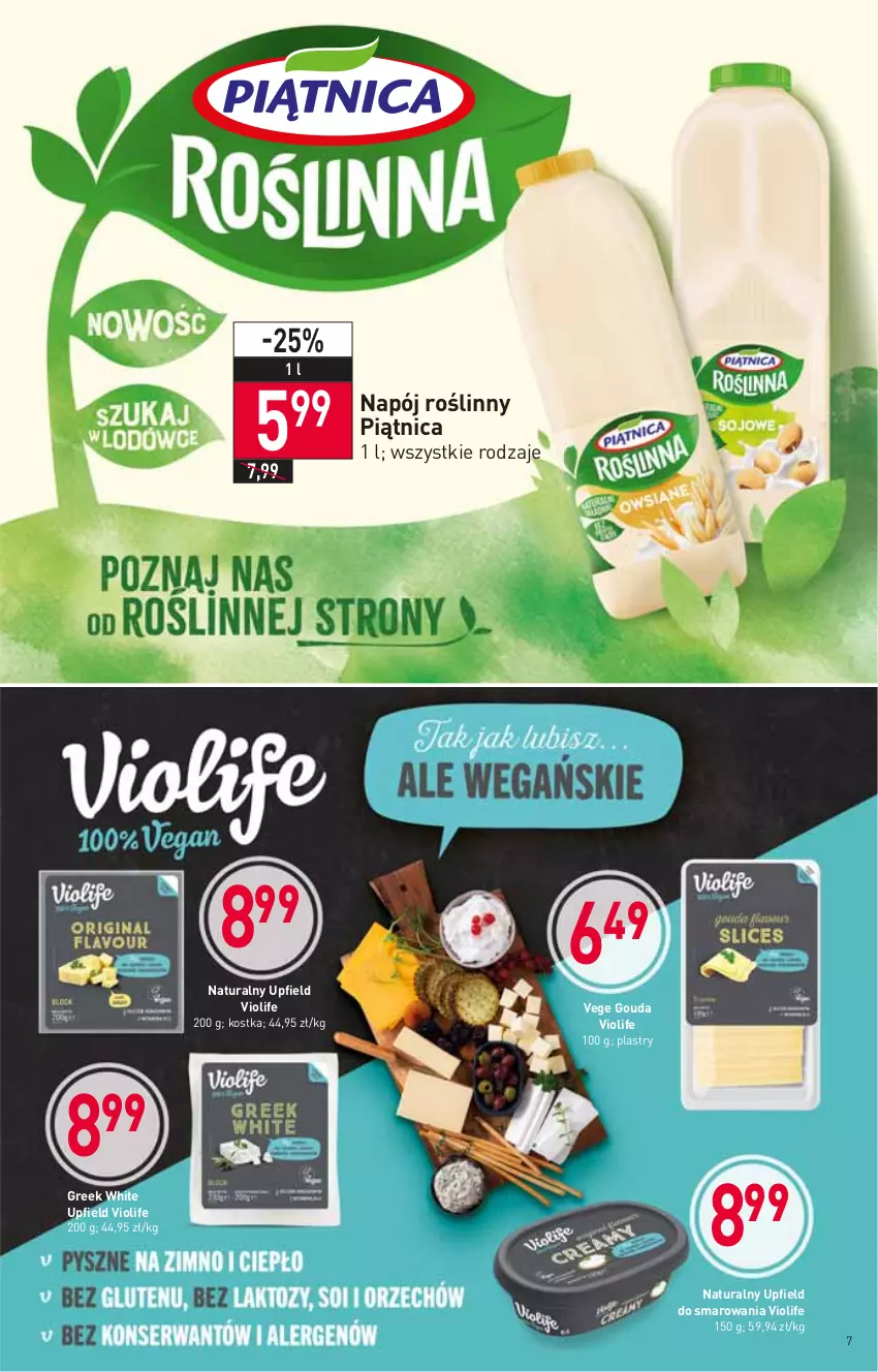 Gazetka promocyjna Stokrotka - Supermarket - ważna 10.03 do 16.03.2022 - strona 7 - produkty: Gouda, Napój, Napój roślinny, Piątnica