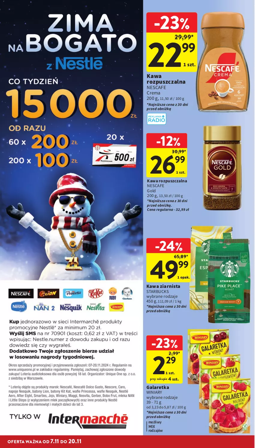 Gazetka promocyjna Intermarche - Gazetka Intermarche - ważna 07.11 do 13.11.2024 - strona 26 - produkty: Gala, Galaretka, Kawa, Kawa rozpuszczalna, Kawa ziarnista, Winiary