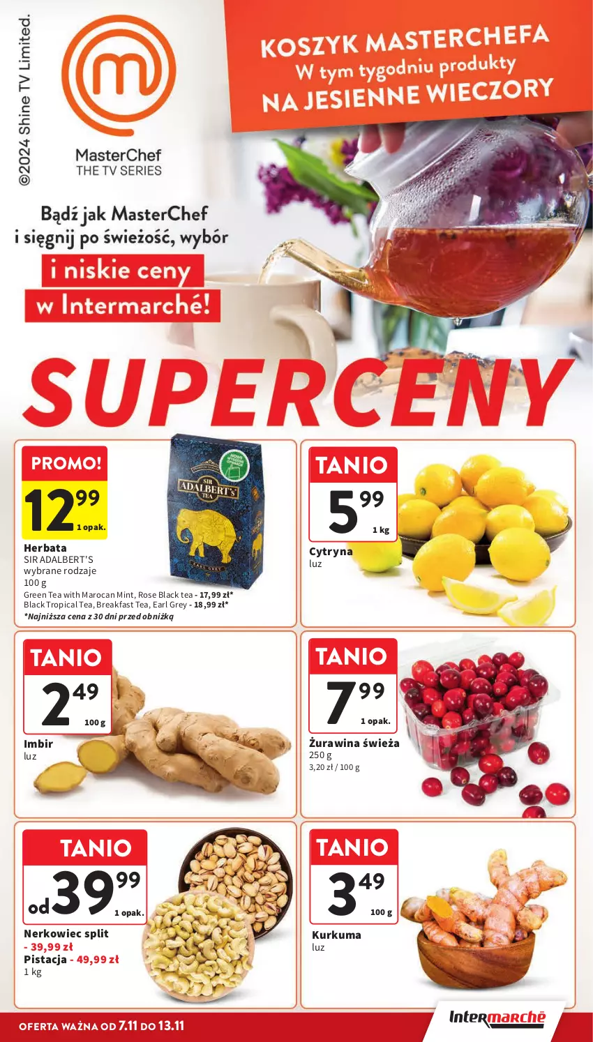 Gazetka promocyjna Intermarche - Gazetka Intermarche - ważna 07.11 do 13.11.2024 - strona 41 - produkty: Earl Grey, Fa, Herbata, Imbir, Kurkuma, Lack, Tropical