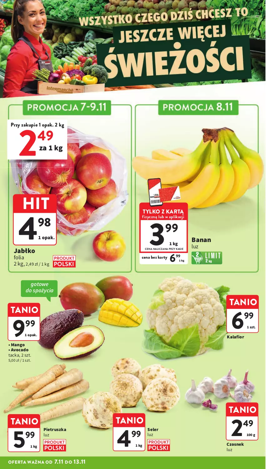 Gazetka promocyjna Intermarche - Gazetka Intermarche - ważna 07.11 do 13.11.2024 - strona 8 - produkty: Avocado, Czosnek, Kalafior, Mango, Pietruszka