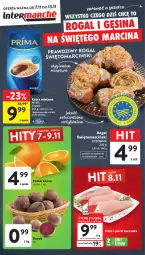 Gazetka promocyjna Intermarche - Gazetka Intermarche - Gazetka - ważna od 13.11 do 13.11.2024 - strona 1 - produkty: Kurczak, Filet z piersi kurczaka, Kawa mielona, Kawa, Siatka, Rogal, Prima, Fa