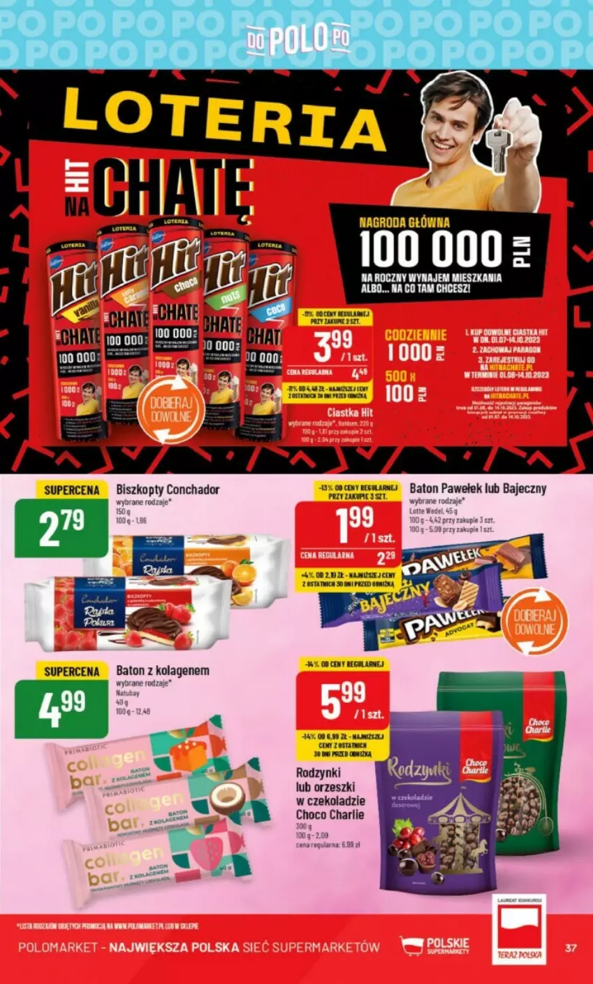 Gazetka promocyjna PoloMarket - ważna 02.08 do 08.08.2023 - strona 31 - produkty: Baton, Biszkopty, Kolagen, Orzeszki, Rodzynki