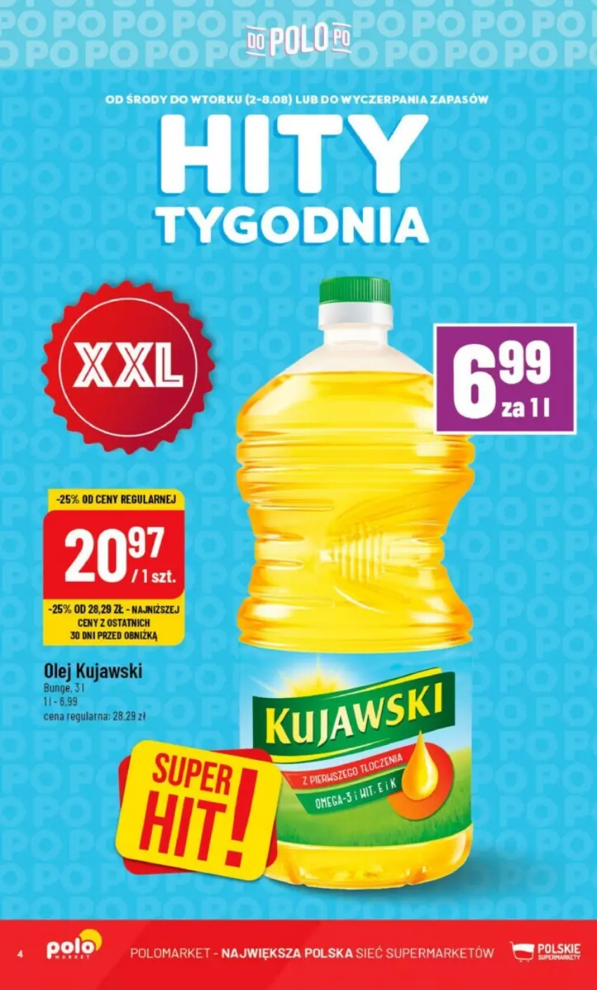 Gazetka promocyjna PoloMarket - ważna 02.08 do 08.08.2023 - strona 34 - produkty: Kujawski, Olej