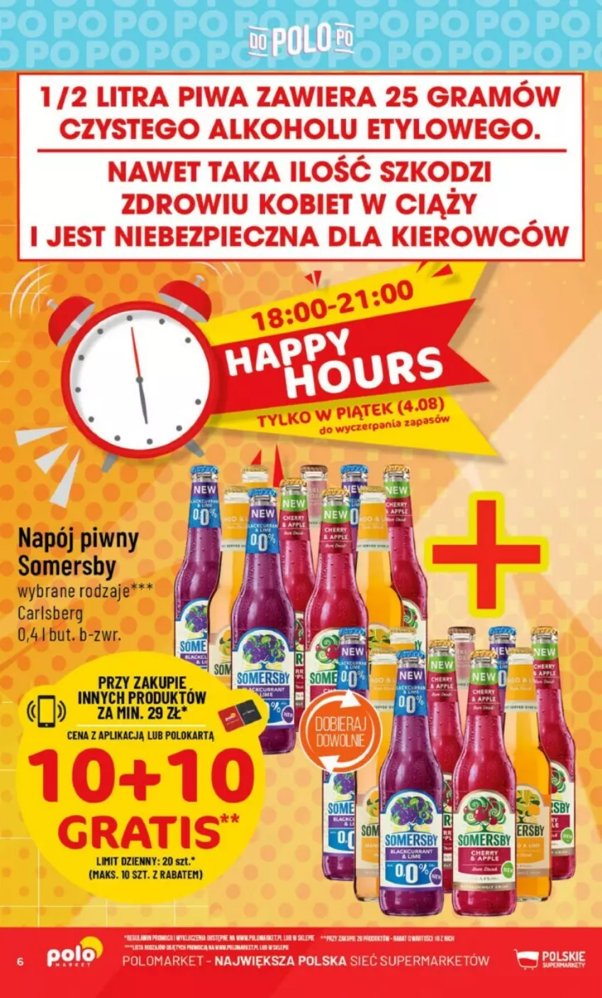 Gazetka promocyjna PoloMarket - ważna 02.08 do 08.08.2023 - strona 55 - produkty: Carlsberg, Napój, Somersby