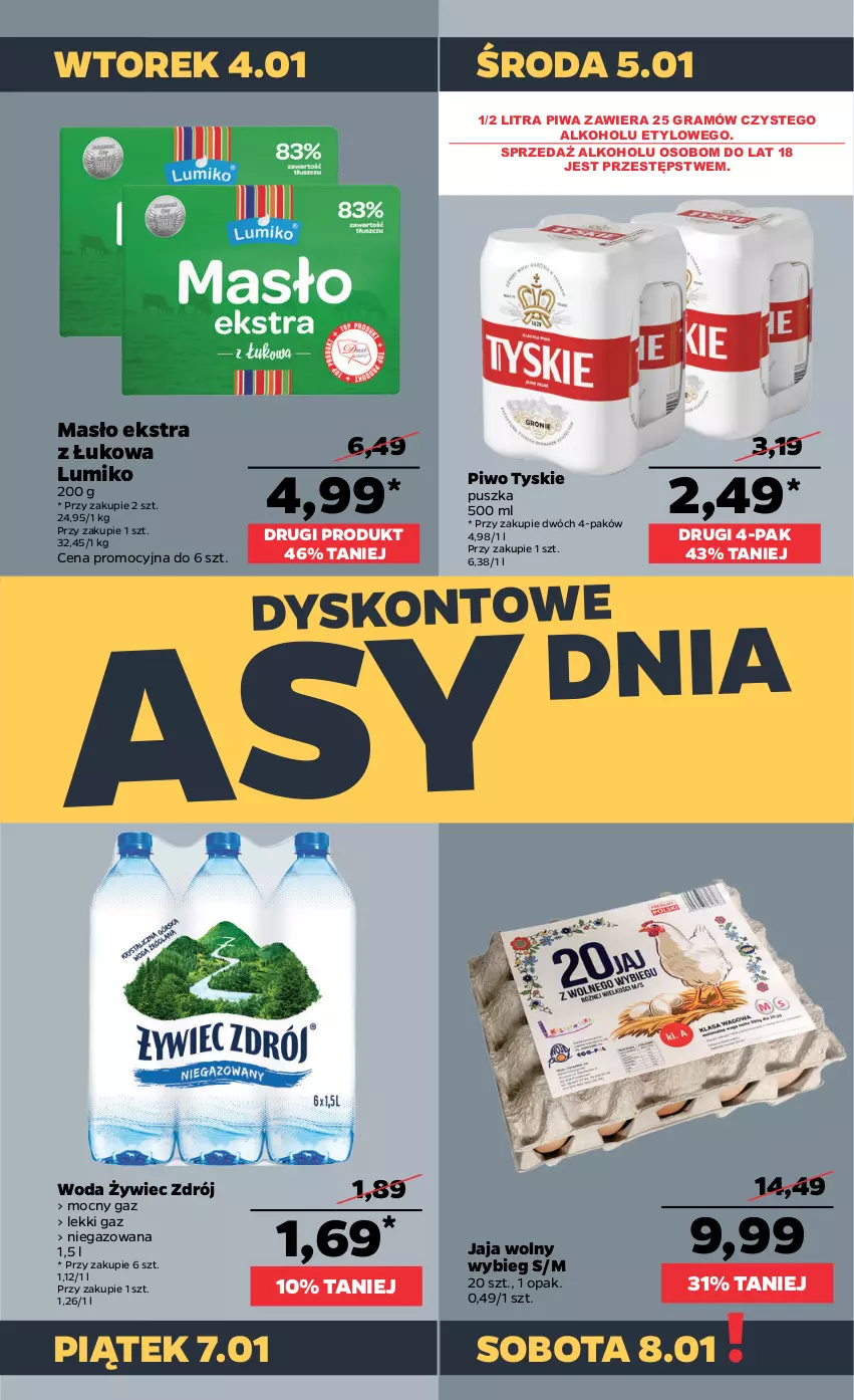 Gazetka promocyjna Netto - Gazetka spożywcza - ważna 03.01 do 08.01.2022 - strona 3 - produkty: Gra, Jaja, Masło, Piwa, Piwo, Tyskie, Woda