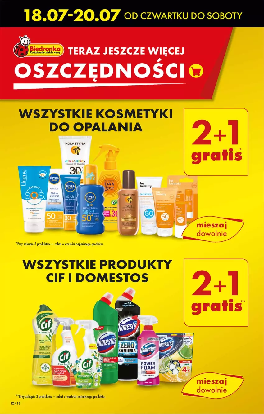 Gazetka promocyjna Biedronka - Od czwartku - ważna 18.07 do 24.07.2024 - strona 12 - produkty: Ba!, Cif, Domestos, Tera