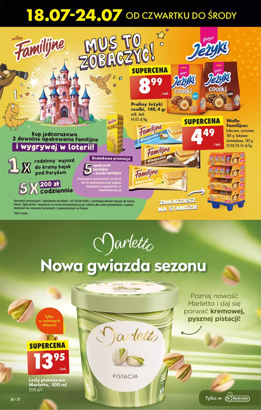 Gazetka promocyjna Biedronka - Od czwartku - ważna 18.07 do 24.07.2024 - strona 36 - produkty: Fa, Gry, Jeżyki, Kakao, Kokos, Mus, Por, Praliny, Ryż