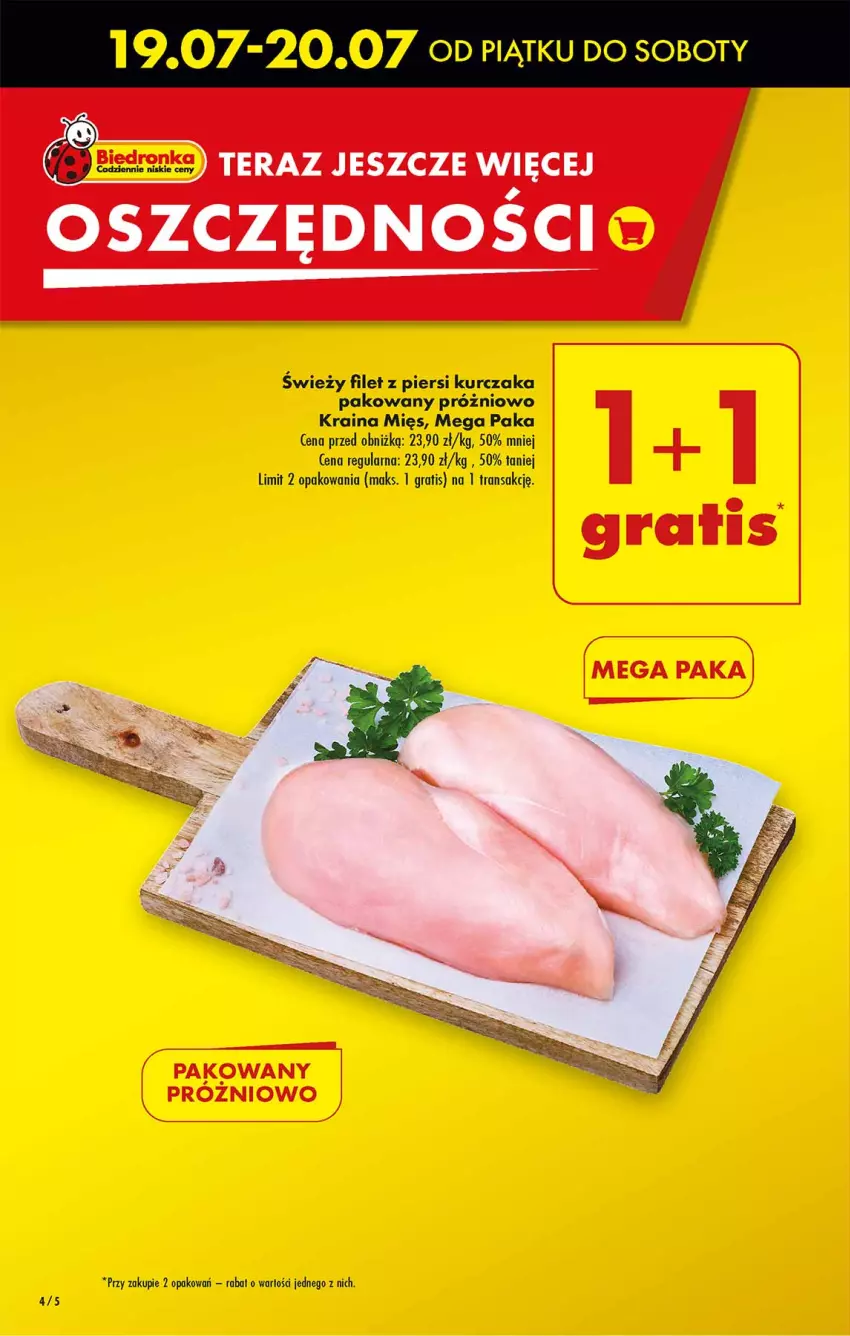 Gazetka promocyjna Biedronka - Od czwartku - ważna 18.07 do 24.07.2024 - strona 4 - produkty: Filet z piersi kurczaka, Gra, Kurczak, Tran