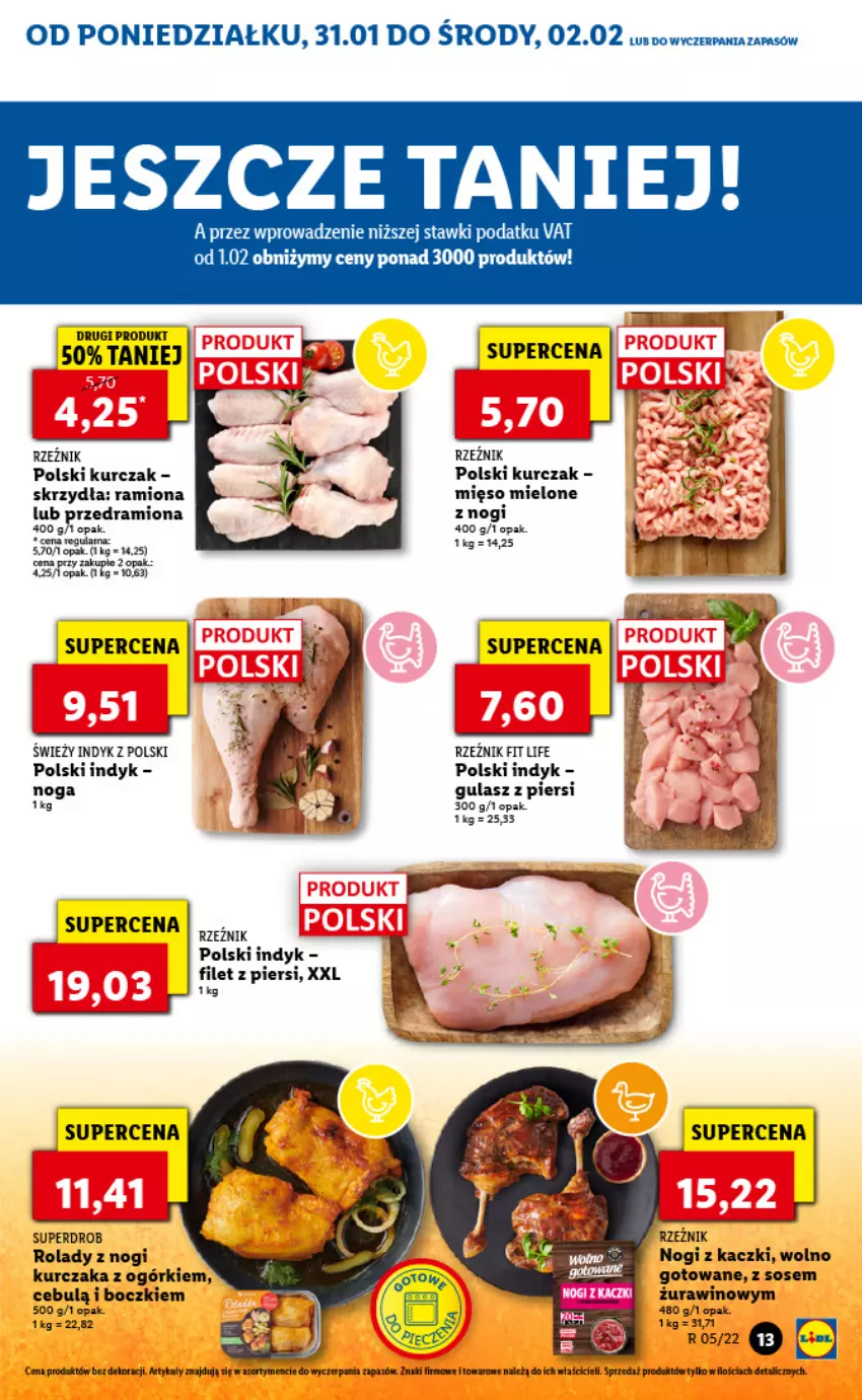 Gazetka promocyjna Lidl - GAZETKA - ważna 31.01 do 02.02.2022 - strona 13 - produkty: Kurczak, Mięso, Mięso mielone, Sos, Wino