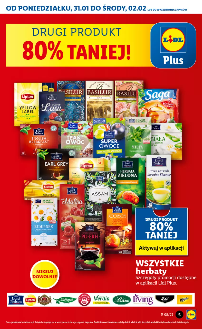 Gazetka promocyjna Lidl - GAZETKA - ważna 31.01 do 02.02.2022 - strona 5 - produkty: Herbata, Pajac