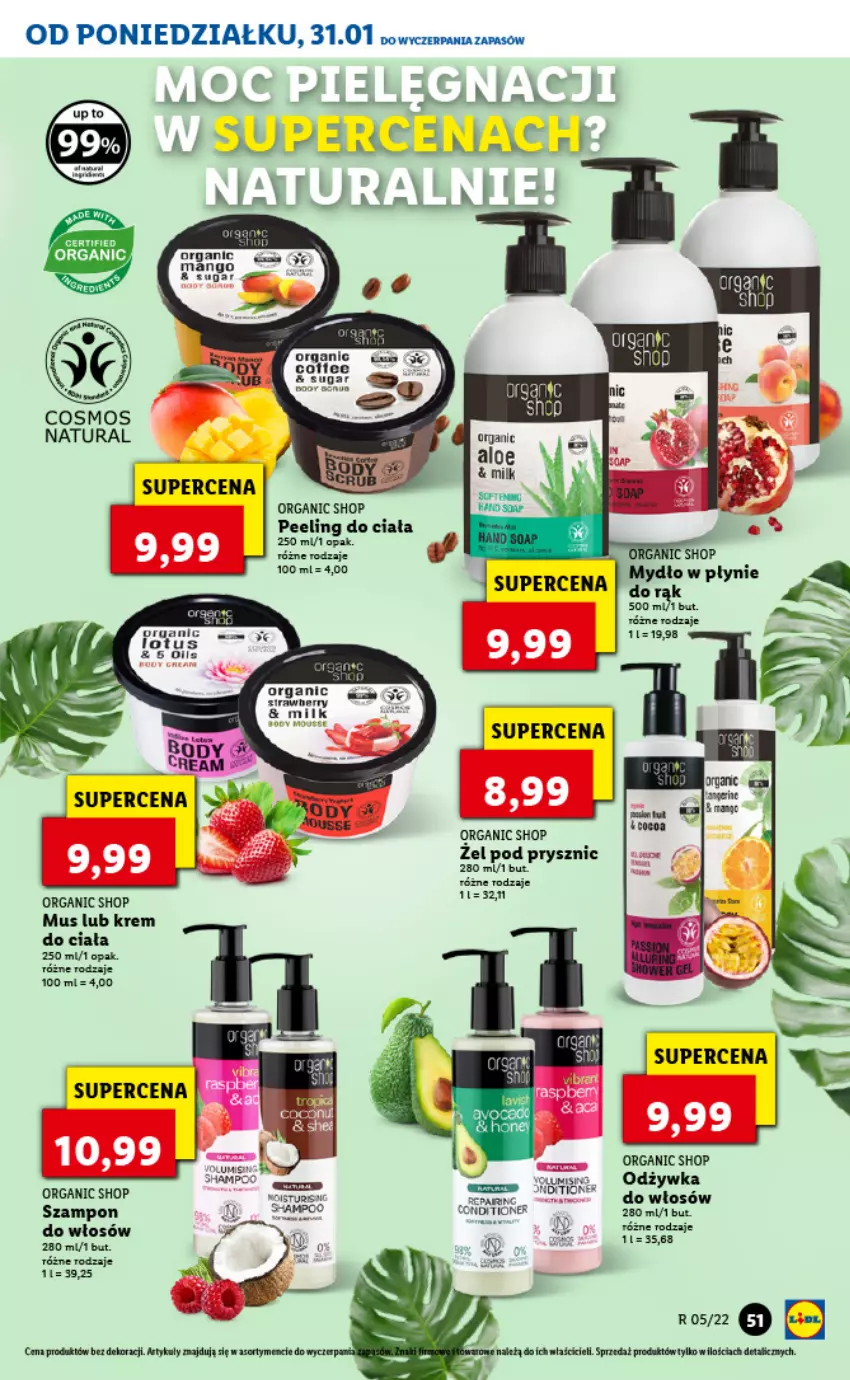 Gazetka promocyjna Lidl - GAZETKA - ważna 31.01 do 02.02.2022 - strona 51 - produkty: Krem do ciała, Mus, Odżywka, Peeling, Szampon