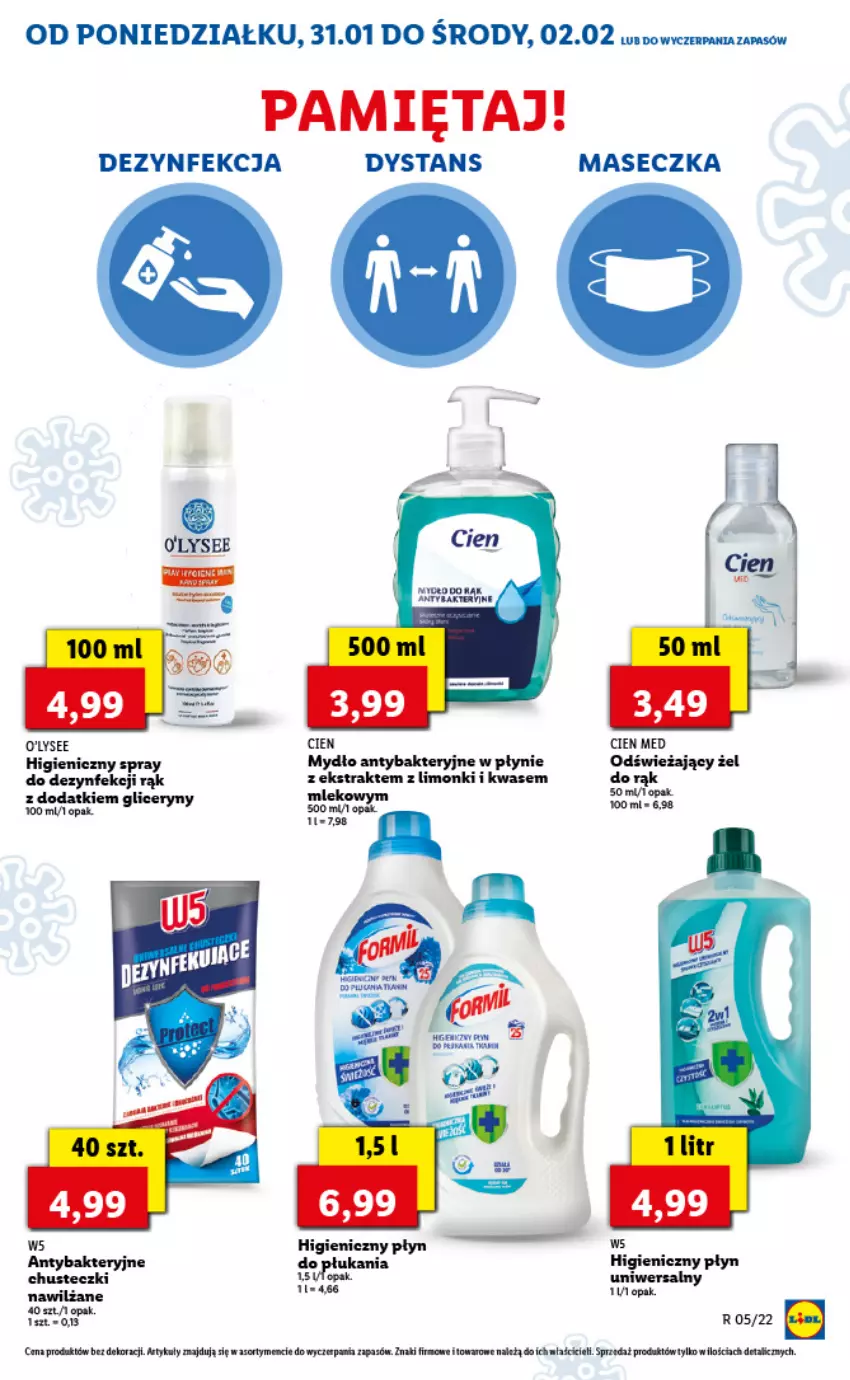 Gazetka promocyjna Lidl - GAZETKA - ważna 31.01 do 02.02.2022 - strona 59 - produkty: Chusteczki, Dezynfekcja, Fa, Koc, Mięta, Mydło