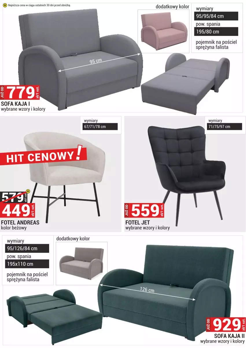 Gazetka promocyjna Merkury Market - ważna 02.05 do 31.05.2025 - strona 11 - produkty: Fa, Fotel, Pojemnik, Pościel, Sofa