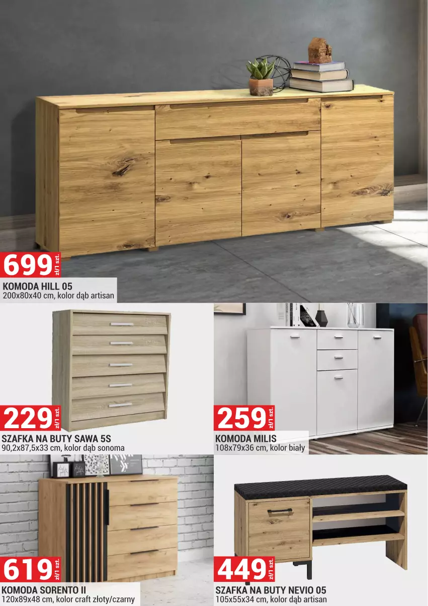 Gazetka promocyjna Merkury Market - ważna 02.05 do 31.05.2025 - strona 22 - produkty: Buty, Komoda, Moda, Szafka, Szafka na buty