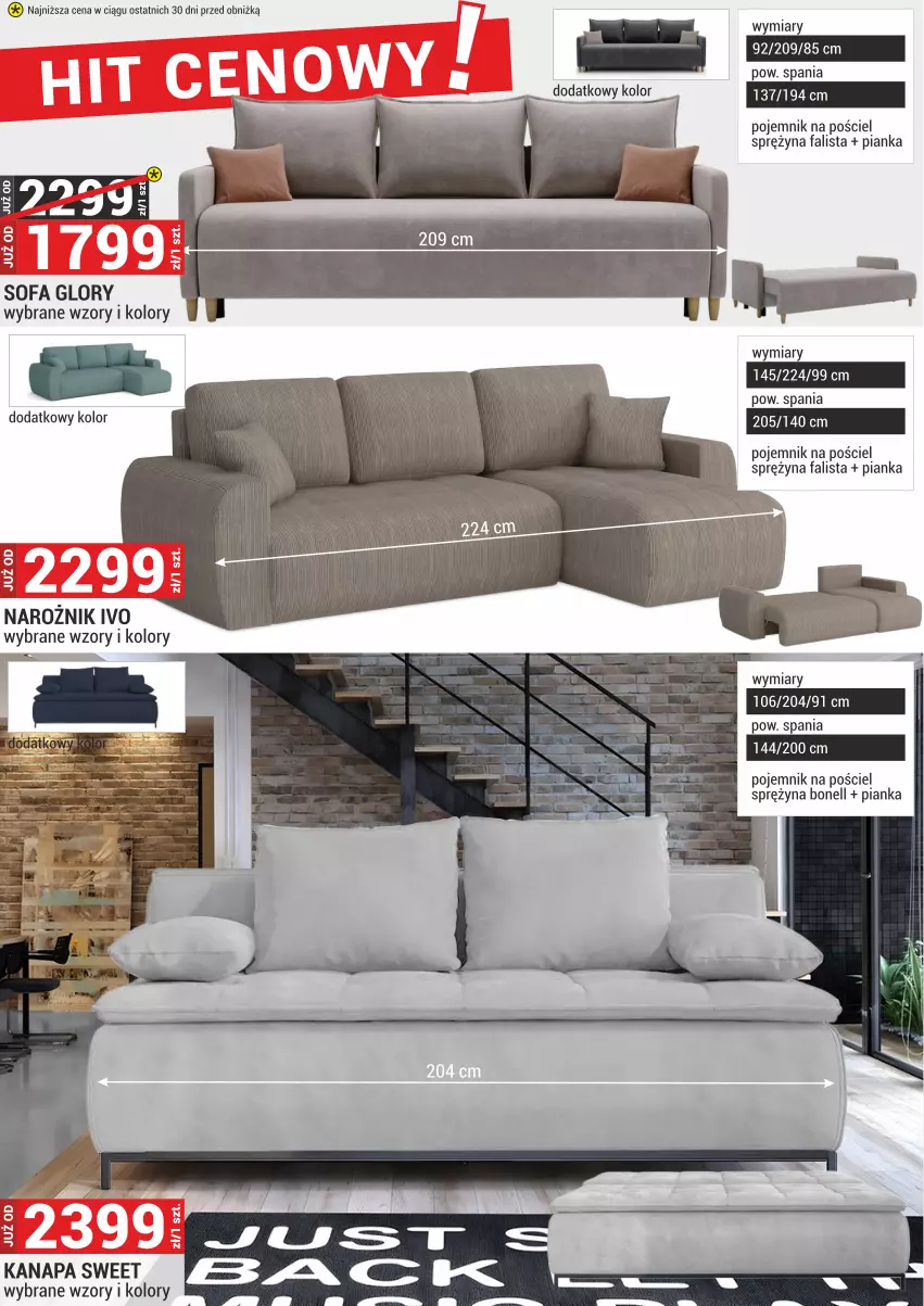 Gazetka promocyjna Merkury Market - ważna 02.05 do 31.05.2025 - strona 3 - produkty: Fa, Kanapa, Narożnik, Pojemnik, Pościel, Sofa
