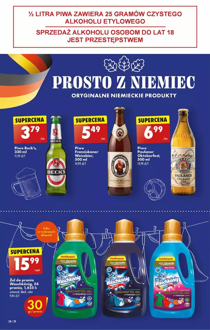 Gazetka promocyjna Biedronka - Od czwartku - ważna 24.08 do 30.08.2023 - strona 38 - produkty: Gin, Gra, Lack, Piwa, Piwo, Skaner