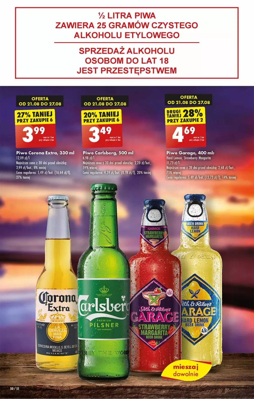 Gazetka promocyjna Biedronka - Od czwartku - ważna 24.08 do 30.08.2023 - strona 50 - produkty: Carlsberg, Corona Extra, Gra, Piwa, Piwo