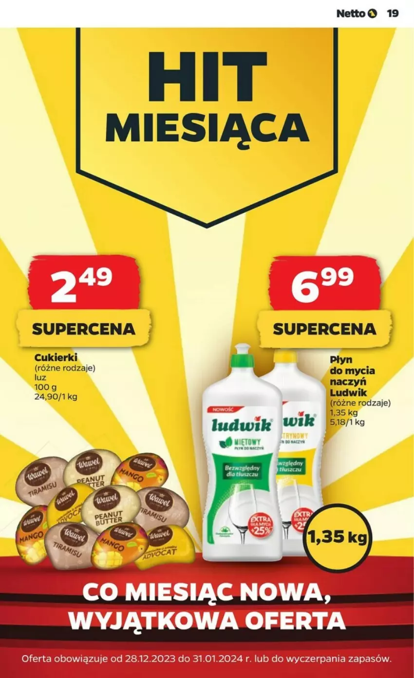 Gazetka promocyjna Netto - ważna 18.01 do 24.01.2024 - strona 11 - produkty: Cukier, Cukierki, Ludwik