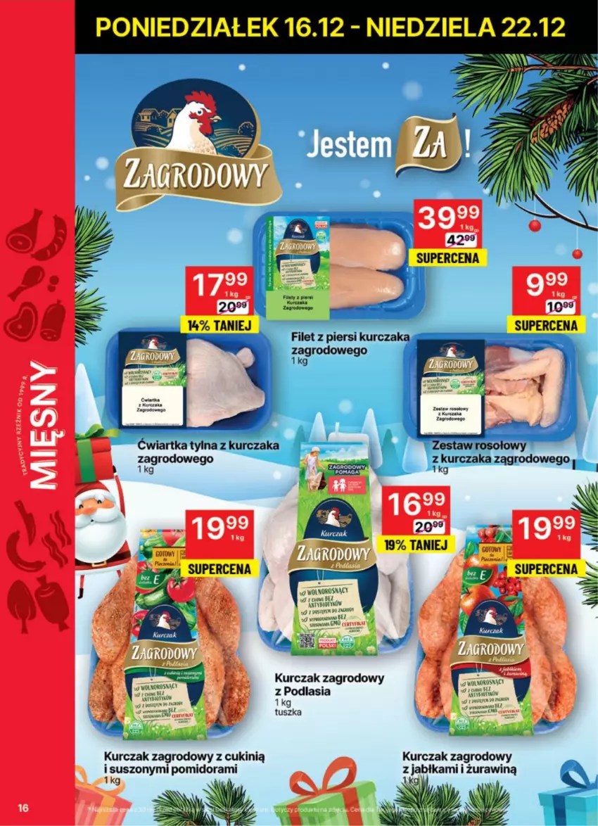 Gazetka promocyjna Delikatesy Centrum - NOWA GAZETKA Delikatesy Centrum od 16 grudnia! 16-22.12.2024 - ważna 16.12 do 22.12.2024 - strona 16 - produkty: Filet z piersi kurczaka, Jabłka, Kurczak, Tusz