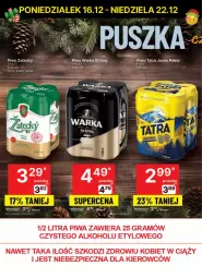 Gazetka promocyjna Delikatesy Centrum - NOWA GAZETKA Delikatesy Centrum od 16 grudnia! 16-22.12.2024 - Gazetka - ważna od 22.12 do 22.12.2024 - strona 36 - produkty: Piwa, Piwo, Piec, Gra, Warka, Tatra