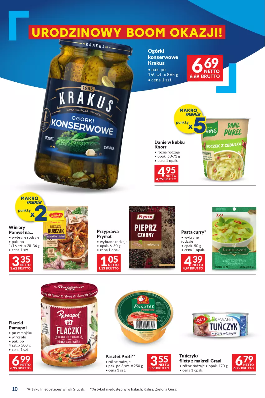 Gazetka promocyjna Makro - Oferta dla Twojego biznesu - ważna 19.03 do 30.03.2024 - strona 9 - produkty: Gra, Graal, Knorr, Krakus, Ogórki konserwowe, Pasztet, Prymat, Ser, Tuńczyk, Winiary