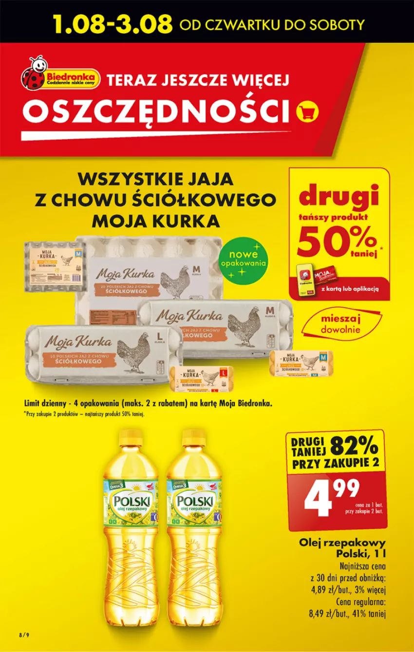 Gazetka promocyjna Biedronka - Od czwartku - ważna 01.08 do 07.08.2024 - strona 10 - produkty: Dron, Fa, Jaja, Olej, Olej rzepakowy