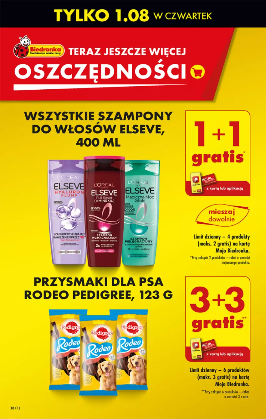 Gazetka promocyjna Biedronka - Od czwartku - ważna 01.08 do 07.08.2024 - strona 12 - produkty: Dron, Elseve, Gra, Pedigree, Przysmaki, Ser, Szampon