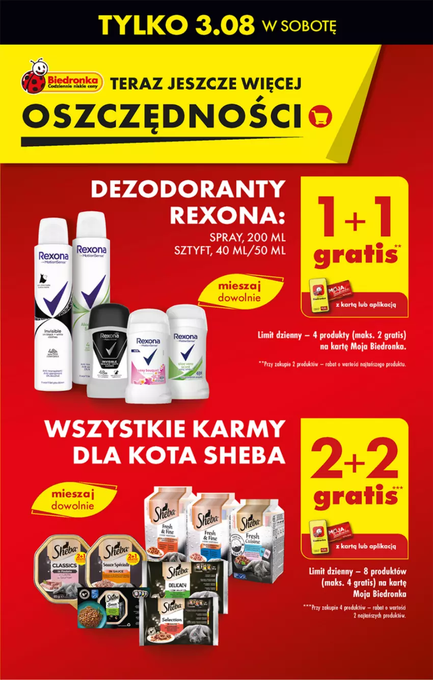 Gazetka promocyjna Biedronka - Od czwartku - ważna 01.08 do 07.08.2024 - strona 15 - produkty: Dezodorant, Dron, Gra, Rexona, Sheba, Tera